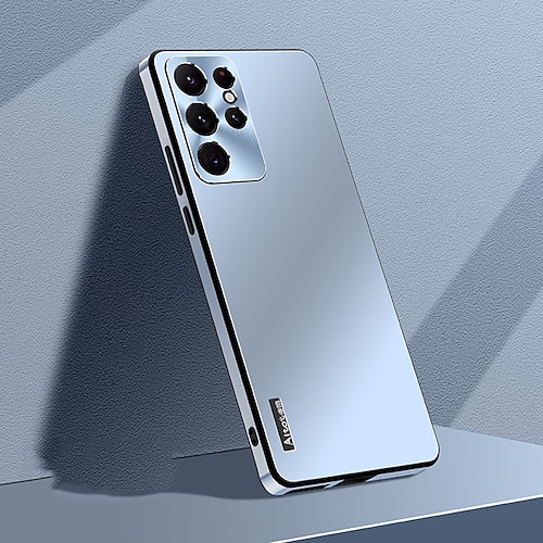 Handy Hülle Handyhüllen Für Samsung Galaxy S23 S22 S21 Ultra Plus Rückseite Mattiert Vollschutz Staubdicht Einfarbig TPU PC Metall Image