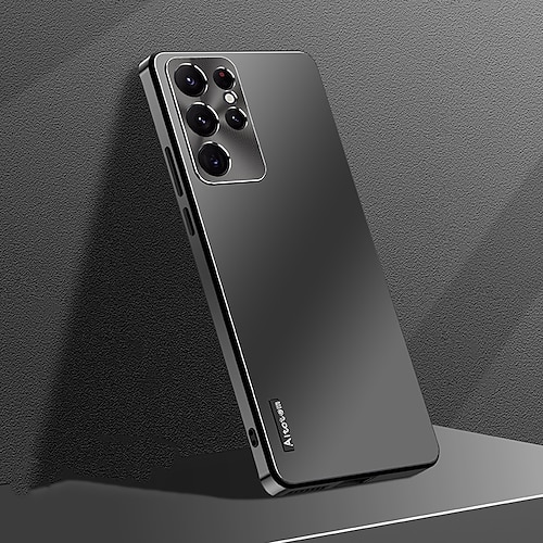 Handy Hülle Handyhüllen Für Samsung Galaxy S23 S22 S21 Ultra Plus Rückseite Mattiert Vollschutz Staubdicht Einfarbig TPU PC Metall Image