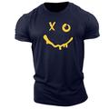 Herren Cartoon Grafikdrucke T Shirt Grafischen T-Shirt 100% Baumwolle Kurzarm Grafik Hemd Schwarz Weiß Blau Bequemes T-Shirt Outdoor Straße Modedesigner-Kleidung