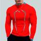 Herren Funktionsshirt Laufshirt Sport Top Langarm Grundschicht Sportlich Athlässigkeit Winter Atmungsaktiv Rasche Trocknung Schweißableitend Laufen Joggen Traning Sportbekleidung Sportkleidung