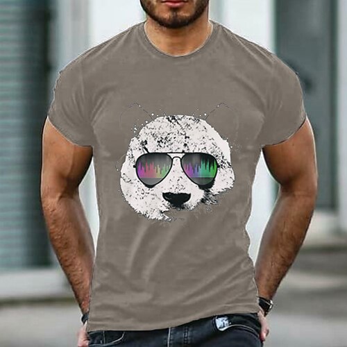 Herren Übergröße Groß Hoch T Shirt Tee Rundhalsausschnitt Schwarz Weiß Marineblau Kurze Ärmel Outdoor Ausgehen Bedruckt Grafik-Drucke Bekleidung Baumwollmischung Strassenmode Stilvoll Brautkleider Image