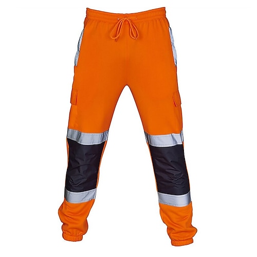 Herren Cargohose Cargohosen Cargohose Taktische Hose Hose Hosen Arbeitshose Elastische Taille Reflektierend Wasserdicht Brautkleider schlicht grün fluoreszierend Schwarz Image