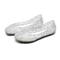 Damen Flache Schuhe Ballerina Gelees Schuhe Täglich Einfarbig Sommer Flacher Absatz Runde Zehe Brautkleider schlicht PVC Halbschuhe Silber Schwarz Rosa