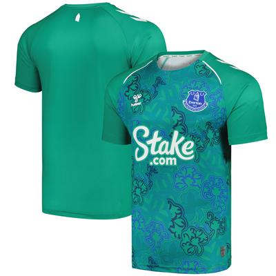 Everton Hummel Limited Edition Aufwärm-Shamrock-Trikot – Grün Image