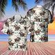 Herren Hemd Hawaiihemd Sommerhemd Grafik-Shirt Aloha-Shirt Vintage Hawaiihemden Grafik-Drucke Umlegekragen Weiß Gelb Rosa Braun Khaki 3D-Druck Outdoor Strasse Kurzarm Button-Down Bekleidung