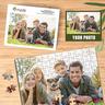 individuelles Fotopuzzle, Familienbild, Puzzles, weißes Kartenpapier, um ein personalisiertes Geschenk zu erstellen, 500 Stück/100 Stück