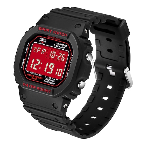 SANDA Stil Digitaluhr Herren Luxusmarke Militäruhr Mode Herren Sportuhr Alarm Stoppuhr Uhr männliche Armbanduhr Image