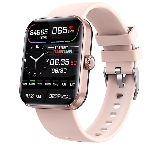 iMosi F57L Smartwatch 1.91 Zoll Smartwatch Fitnessuhr Bluetooth Schrittzähler Anruferinnerung Aktivitäts-Tracker Kompatibel mit Android iOS Unisex Langer Standby Wasserdicht Mediensteuerung IP 67 Image