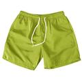 Herren Sportliche Shorts Aktive Shorts Shorts Kurze Hosen Lässige Shorts Kordelzug Glatt Komfort Atmungsaktiv Outdoor Täglich Ausgehen Modisch Brautkleider schlicht Gelb Hellgrün