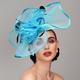 Kentucky Derby Hut Fascinatoren Kopfbedeckung Feder Leinen / Viskose Hochzeit Pferderennen St.Patrick's Day Damentag Melbourne-Cup Vintage Elegant und luxuriös Mit Feder Blumig Kopfschmuck