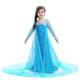 Frozen Prinzessin Elsa Kleid Blumenmädchen Kleid Mädchen Film Cosplay A-Linie Muster-Kleid Weiß Rosa Blau Kindertag Maskerade Hochzeit kleid hochzeitsgast Kleid