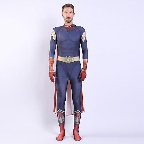 Heimatländer Sternenlicht Superheld Zentai-Anzüge Umhang Cosplay Halloween for Herren Damen Jungen Erwachsene Maskerade Junggesellinnenabschiedsparty Image