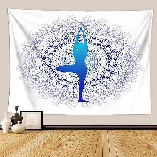 indische sieben chakra meditation wandteppich yoga studio wandteppich raumdekoration innerer frieden wandteppich reiki spirituelles heilendes geschenk Image