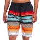 Herren Boardshorts Badeshorts Badehose Schwimmshorts Bademode Kordelzug mit Mesh-Futter Elastische Taille Farbverlauf Streifen Schnelltrocknend Kurz Casual Täglich Festtage Hawaiianisch Boho Blau