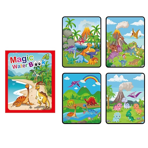 1 stücke magische buch wasser zeichnung montessori spielzeug wiederverwendbare malbuch magische wasser zeichnung buch sensorische frühe bildung spielzeug Image
