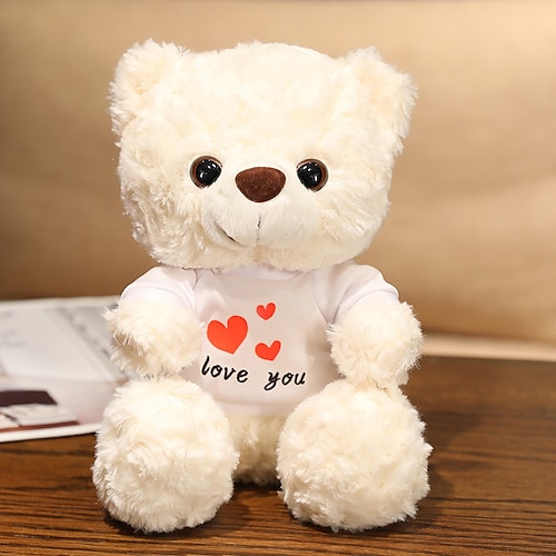 Weihnachtsgeschenke für Frauen Mama Sie Frauentagsgeschenke Evlooe Bär Plüschspielzeug für Valentinstag süßer 9.8 Teddy Bär Plüschspielzeug mit Rose weicher kleiner kuscheliger Bär für den Muttertag Image
