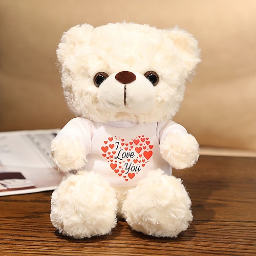 Weihnachtsgeschenke für Frauen Mama Sie Frauentagsgeschenke Evlooe Bär Plüschspielzeug für Valentinstag süßer 9.8 Teddy Bär Plüschspielzeug mit Rose weicher kleiner kuscheliger Bär für den Muttertag Image