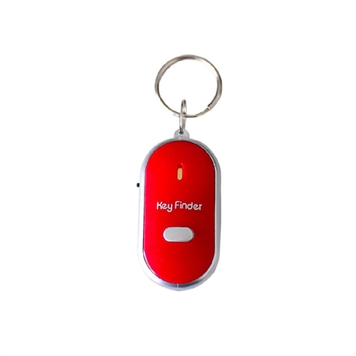 LED-Pfeife, Schlüsselfinder, blinkend, piepend, Tonsteuerung, Alarm, Anti-Verlust-Schlüsselfinder, Finder, Tracker mit Schlüsselring Image