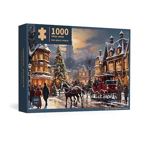 Festival Countdown Puzzle - 1000 Teile Puzzle für Erwachsene und Kinder - Adventskalender Festival Advent Weihnachtsgeschenk Image