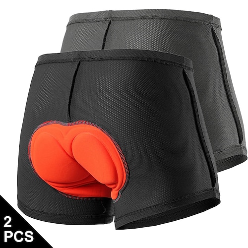 Arsuxeo Herren Patchwork Fahrrad Unterwäsche 3D gepolsterte Shorts Fahhrad Gepolsterte Shorts / Chamois Unterteile Mountainbike MTB Straßenradsport Sport 3D-Polster Schnelltrocknend Anatomisches Image