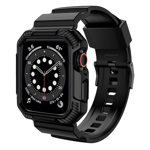 Militärischer Schutz Kompatibel mit Apple Watch Armband 38mm 40mm 41mm 42mm 44mm 45mm 49mm Robust TPU Ersatzarmband für iwatch Series Ultra 8 7 SE 6 5 4 3 2 1 Image