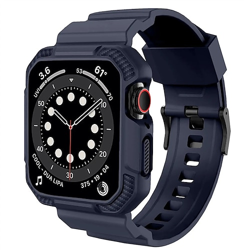 Militärischer Schutz Kompatibel mit Apple Watch Armband 38mm 40mm 41mm 42mm 44mm 45mm 49mm Robust TPU Ersatzarmband für iwatch Series Ultra 8 7 SE 6 5 4 3 2 1 Image
