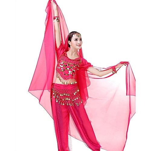 Leichtes Chiffon-Handtuch, Bauchtanz-Kostüm, Outfit, Hüfttuch, Schal, Schleier (nur Schal) Image