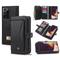 Handyhülle für Samsung Galaxy S24 S23 S22 S21 S20 Plus Ultra S10 Plus Note 20 Ultra Geldbörse Hülle Flip Vollschutz mit Kickstand Einfarbig PU Leder