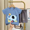 Neues Set mit kurzärmeligen Shorts für Kinder für Jungen und Mädchen, Baby-T-Shirts für Jungen und Mädchen, komplett aus Baumwolle