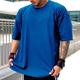 Herren Trainingshemd Laufshirt Sport Top Kurzarm Shirt Sportlich Casual Baumwolle Atmungsaktiv Schnelltrocknend Feuchtigkeitsableitung Fitnesstraining Laufen Joggen Sportbekleidung Sportkleidung