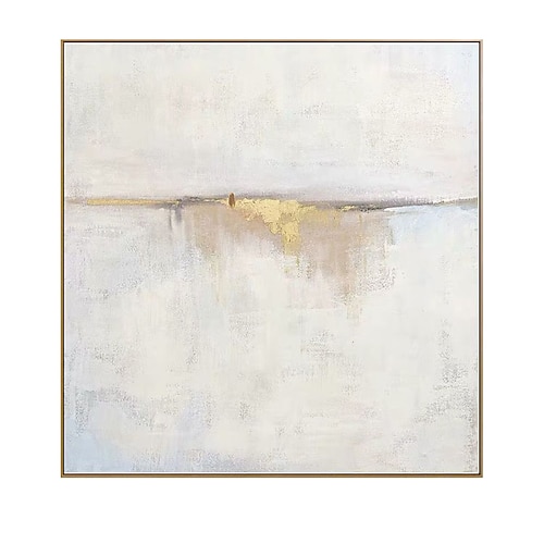 handgemachte ölgemälde leinwand wandkunst dekoration goldene abstrakte gemälde für wohnkultur gerollte rahmenlose ungedehnte malerei Image