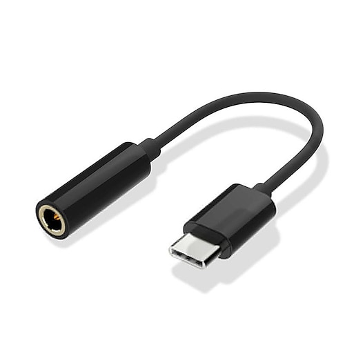 USB-C-auf-3,5-mm-Klinkenstecker, Headset-Kopfhörer-Adapter, Kopfhörer-Mikrofon, verkabeltes Aux-Kabel, männlicher Typ-C-auf-3,5-mm-Audiokonverter Image