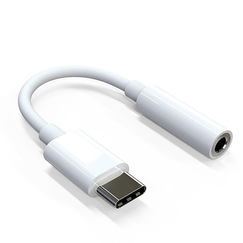 USB-C-auf-3,5-mm-Klinkenstecker, Headset-Kopfhörer-Adapter, Kopfhörer-Mikrofon, verkabeltes Aux-Kabel, männlicher Typ-C-auf-3,5-mm-Audiokonverter