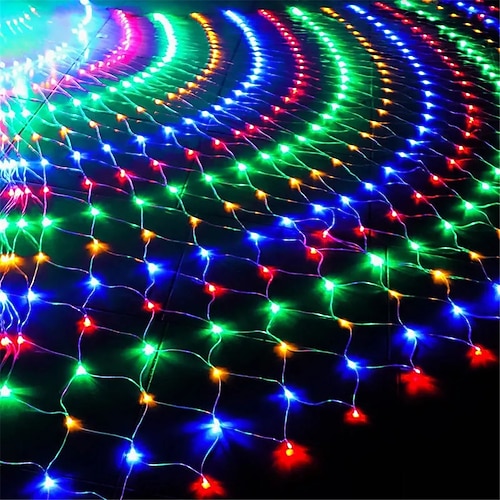 Elegante Hochzeitsfeier 1.51.5M 32m LED Lichter Netzlichter Girlande Netz Feenlandschaft Licht Straßen Hochzeitsdekorationslampe Image