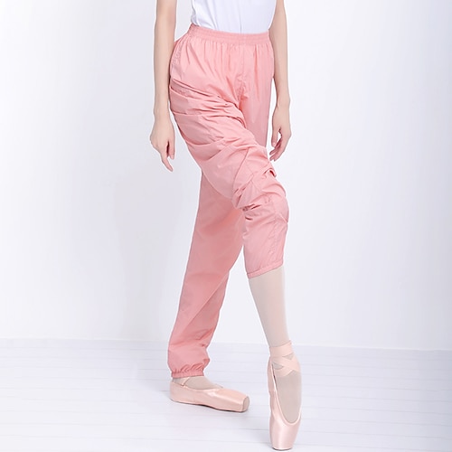 atmungsaktive Balletthose mit Rüschen, solide Damen-Trainingshose, hohes Nylon, Alltagshose für Damen Image