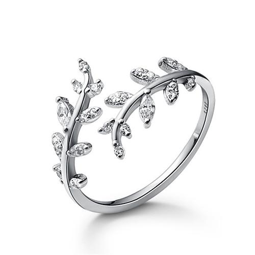 Damen Ringe Mode Outdoor Blatt Ring