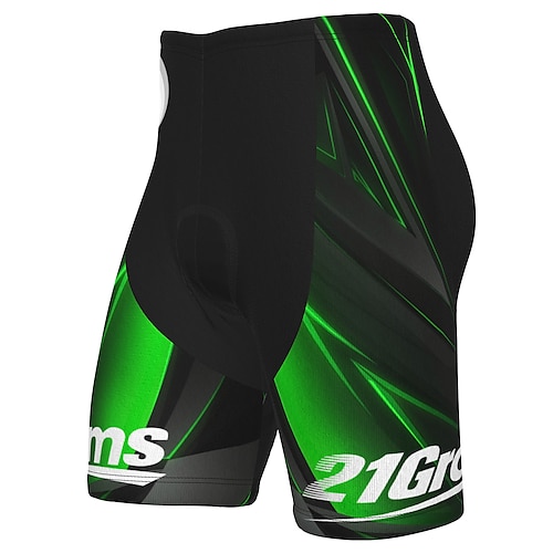 Herren Geometrisch Radsport-Radhose: Fahrradhose Fahrradshorts Fahhrad Shorts Hosen Mountainbike MTB Straßenradsport Sport 3D-Polster Radfahren Schnelltrocknend Reflektierende Streifen Schwarz Gelb Image