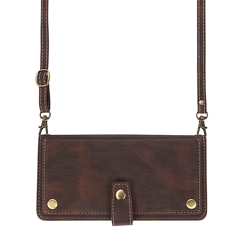 Handy Hülle Handyhüllen Für Samsung Galaxy S25 S24 S23 S22 S21 FE S21 Ultra Plus A34 A12 A32 Handtasche Brieftaschenhülle mit verstellbarem Umhängeband Mit Abnehmbarem Schultergurt Mit Image