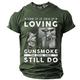 Loving Gunsmoke T-Shirt Still Do Vintage Street Style Herren 3D-Druck T-Shirt T-Shirt Sport Outdoor Urlaub Ausgehen T-Shirt Schwarz Armeegrün Dunkelblau Kurzarm-Rundhalsshirt