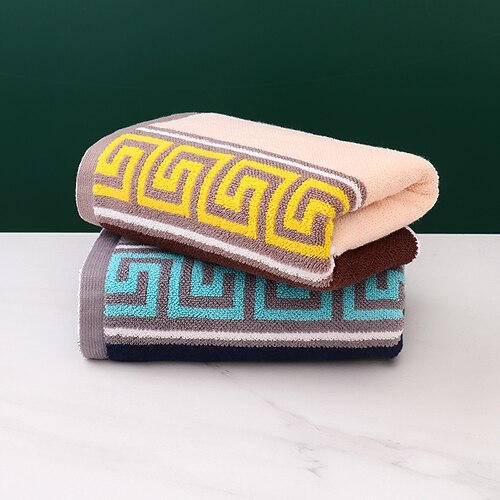 Verdickte Herren-Paar-Baumwollhandtücher, sehr saugfähige Handtücher für Badezimmer, Fitnessstudios, Hotels und Spas, einfarbiges Badetuch Image