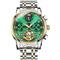 OLEVS Herren Mechanische Uhr Kalender Luxus Wasserdicht Mode Automatische Selbstaufziehende Mondphase Leuchtende Edelstahl Armband Uhr