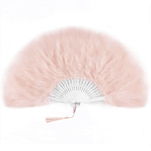 Vintage Film / Fernsehen Thema Kostüme Retro Vintage Faltfächer Normal Der große Gatsby Charleston Hochzeitsgast Feder Kostüm Damen Weihnachten Halloween Karneval Party Abschlussball Hochzeitsfeier