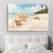 Strand Meereslandschaft Wandkunst Leinwand Malerei Muschel Meer Wandkunst Seesterne Muscheln Wandbilder Poster für Wohnzimmer Schlafzimmer Büro Dekor kein Rahmen