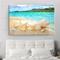 Strand Meereslandschaft Wandkunst Leinwand Malerei Muschel Meer Wandkunst Seesterne Muscheln Wandbilder Poster für Wohnzimmer Schlafzimmer Büro Dekor kein Rahmen