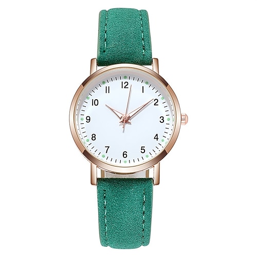 Geschenk zum Muttertag für Frauen Uhr Mode Casual Lederarmbanduhren leuchtend einfache Damen kleine Zifferblatt Quarz Uhr Dress Armbanduhr Reloj Mujer Image