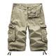 Herren Cargo Shorts Kurze Hosen Kurze Hose für Wanderer Zip Tasche Klassisch Glatt Radfahren Draussen Knielänge Casual 100% Baumwolle Stilvoll Weinrot weiß grau Unelastisch