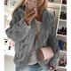 Damen Strickjacke Strickwaren Gedrehtes Grobstricken Stricken Strick Feste Farbe Mit Kapuze Basic Casual Täglich Ausgehen Drop-Schulter Winter Herbst Wein Pudriges Rosa Grau S / Langarm