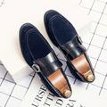 Herren Loafer Slip On Wildlederschuhe Mönch Schuhe Übergrössen Penny Loafers Wanderschuhe Brautkleider schlicht Täglich Wildleder Atmungsaktiv Rutschfest Tragen Sie Beweis Halbschuhe Schwarz Blau