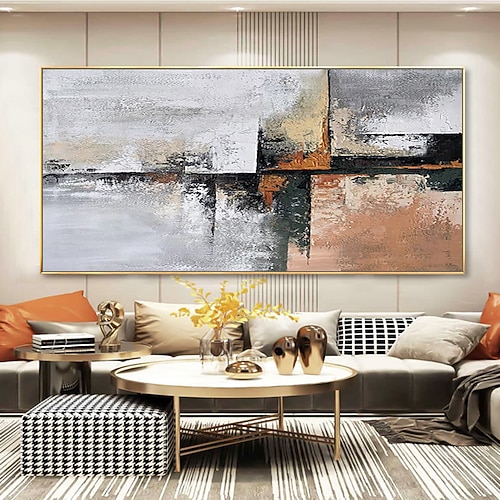 Mintura handgefertigte abstrakte Ölgemälde auf Leinwand, Wandkunst, Dekoration, moderne Bilder für Heimdekoration, gerollte, rahmenlose, ungedehnte Malerei Image