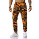 Herren Cargohose Cargohosen Cargohose Hose Hosen Camo-Hosen Elastische Taille Pattentasche Tarnfarben In voller Länge Arbeit Festtage Baumwollmischung Stilvoll Casual / sportlich Armeegrün Rote